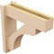 Ekena Millwork 8-in W x 20-in D x 32-in H Legacy Block Rough Cedar Woodgrain TimberThane Outlooker, Primed Tan OUTUR080X20X32LEC44RCPR - alternate 5